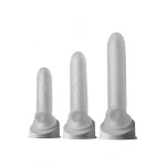 Perfect Fit - Fat Boy Micro Ribbed - péniszköpeny (17 cm, fehér)