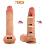 FeelSkin - ultra realisztikus herés dildó (natúr, 18,5 cm)