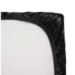 Fetish - lakk lepedő - gumis - 220 × 220 cm (fekete)