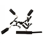 Fetish Fantasy - ágyhoz rögzíthető bondage kötöző szett (fekete)