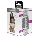 Fleshlight Quickshot Autumn Falls - kétvégű utazó maszturbátor (átlátszó)