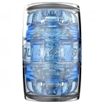 Fleshlight Quickshot Turbo - kétvégű utazó maszturbátor (kék)