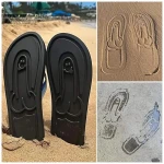 Flip-flop papucs - péniszes mintával (fekete)