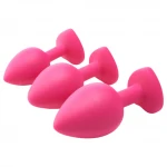 Flirts anal training kit - anál plug szett (3 db) - pink