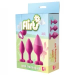 Flirts anal training kit - anál plug szett (3 db) - pink