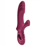 Fun Factory Bi Stronic Curve - lökő vibrátor csiklókarral (piros)