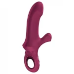 Fun Factory Bi Stronic Curve - lökő vibrátor csiklókarral (piros)