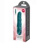 Fun Factory Stronic Petite - bordázott vibrátor (kékeszöld)