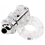 GK Power Bull Ring - vibrációs pénisz- és heregyűrű (áttetsző)
