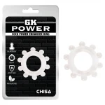 GK Power Cock Power Enhancer - fogaskerék péniszgyűrű (áttetsző)