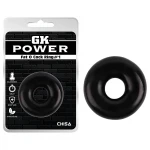 GK Power Fat O #1 - vastag péniszgyűrű (fekete)