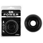 GK Power Fat O #2 - vastag péniszgyűrű (fekete)