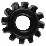 GK Power Gear Up - fogaskerék péniszgyűrű szett (fekete)