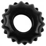 GK Power Gear Up - fogaskerék péniszgyűrű szett (fekete)