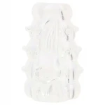 GK Power Screaming Bunny - vibrációs péniszgyűrű csiklóizgatóval (áttetsző)