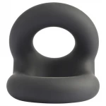 GK Power Snug Tugger - szilikon pénisz- és heregyűrű (fekete)