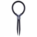 GK Power Stud Ring - állítható szilikon péniszgyűrű (fekete)