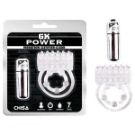 GK Power Vibration Clitifier - vibrációs péniszgyűrű (áttetsző)