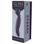 Glam - kétvégű wand vibrátor (sötétszürke)