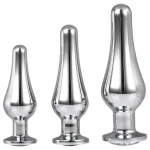 Gleaming Love - anál csúcs plug szett (ezüst, 3 részes)