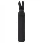 Happyrabbit Bullet - akkus, nyuszis rúdvibrátor, csiklóvibrátor (fekete)