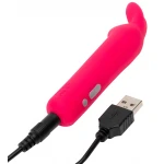 Happyrabbit Bullet - akkus, nyuszis rúdvibrátor, csiklóvibrátor (pink)