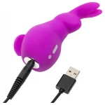 Happyrabbit Clitoral - akkus, nyuszis csiklóizgató vibrátor (lila)