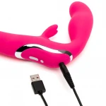 Happyrabbit Strapless - felcsatolható nyuszis vibrátor (pink)