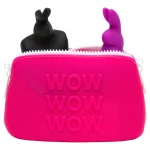 Happyrabbit - szilikon szex-játék tároló neszeszer, kicsi (pink)