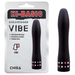 Hi-Basic Gold Digger - mini rúdvibrátor (fekete)