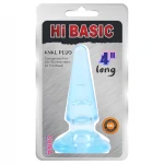 Hi-Basic Sassy - kezdő anál plug (áttetsző kék)