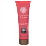 HOT Shiatsu - folyékony vibrátor stimuláló krém nőknek - gránátalma (30 ml)