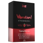 Intt Vibration! - folyékony vibrátor - eper (15 ml)
