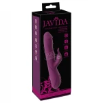 Javida - 3in1 lökő, forgó gyöngyös vibrátor (lila)