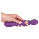 Javida Double - masszírozó wand vibrátor (lila)