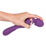 Javida Double - masszírozó wand vibrátor (lila)