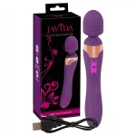 Javida Double - masszírozó wand vibrátor (lila)