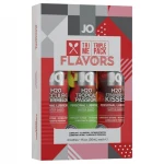 System JO - System Flavors - ízesített síkosító szett (3 × 30 ml)