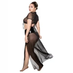 JSY 065 - fekete babydoll szett (XL-2XL)