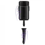 Kiiroo élethű vákuum dildó - 19 cm (fekete)