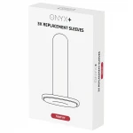 Kiiroo Onyx Tight Fit - maszturbátor mandzsetta férfiaknak - 3 db (fehér)