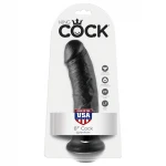 King Cock 8 dildó (20 cm, fekete)