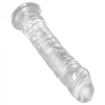 King Cock Clear 8 - tapadókorongos, nagy dildó (20 cm)