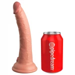 King Cock Elite 7- tapadókorongos, élethű dildó (18 cm, testszínű)
