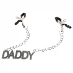 LateToBed Daddy - bimbócsipesz BDSM játékhoz (ezüst)