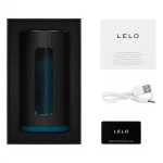 LELO F1s V3 - app-vezérelt interaktív maszturbátor (fekete-kék)
