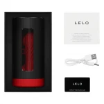 LELO F1s V3 XL - interaktív maszturbátor férfiaknak (piros)