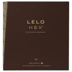 LELO Hex Respect XL - extra nagy méretű luxus óvszer (36 db)
