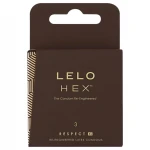 LELO Hex Respect XL - luxus óvszer (3 db)