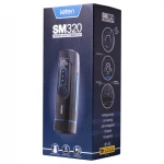 Leten SM320 - nyögő, lökő, melegítő maszturbátor férfiaknak (fekete)